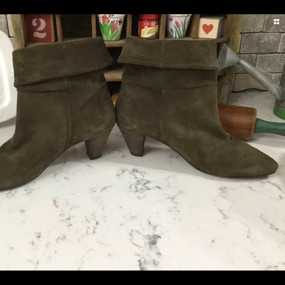 FREE PEOPLE Adella Suede Heeled Booties US 8.5 - Picture 8 of 8